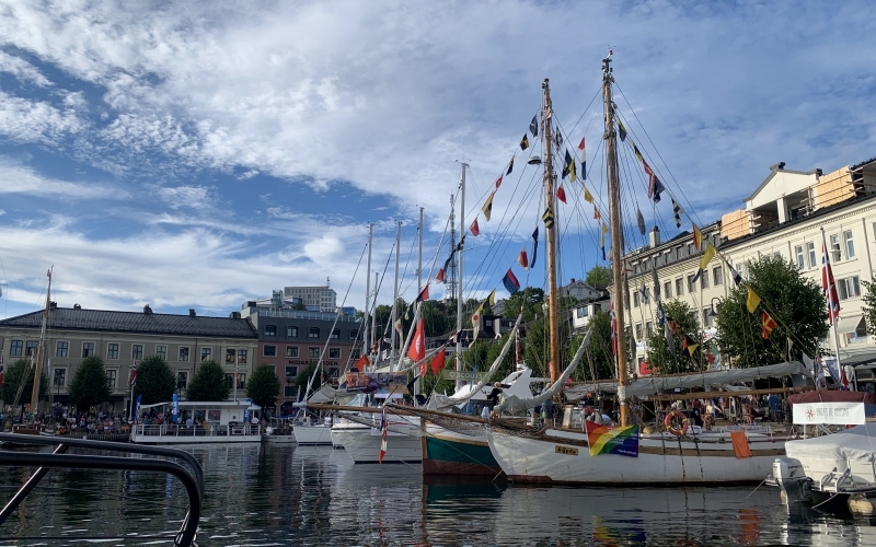 Speiderskutene i Arendal havn