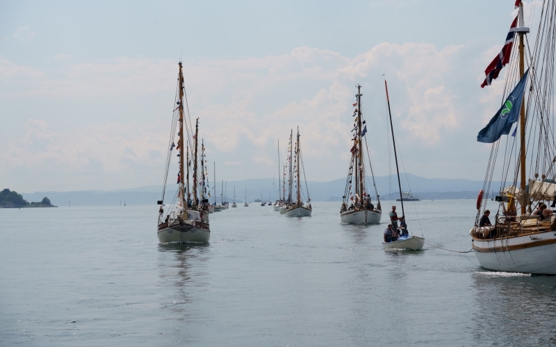 Sjøspeidere seiler i armada til leir