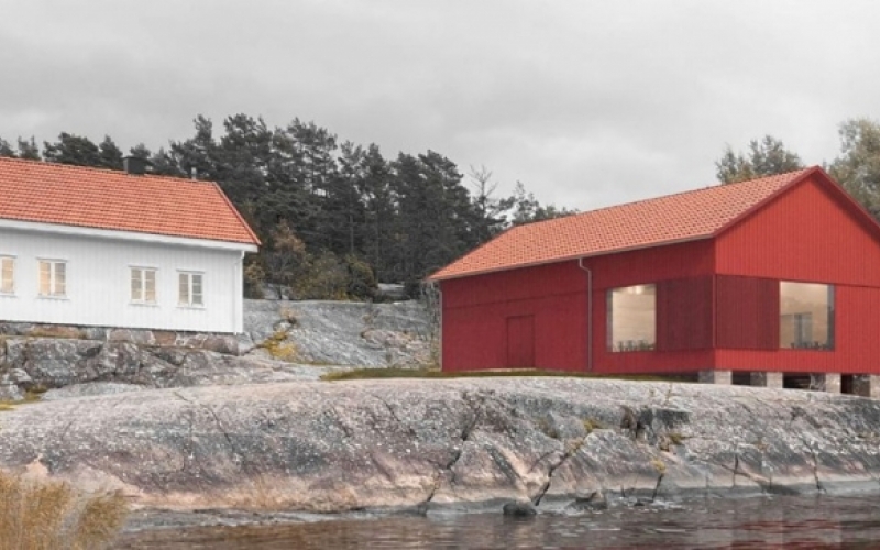 Nye Tredalen med låve