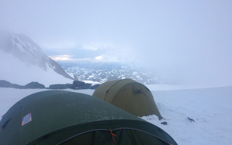 telt på fjellet