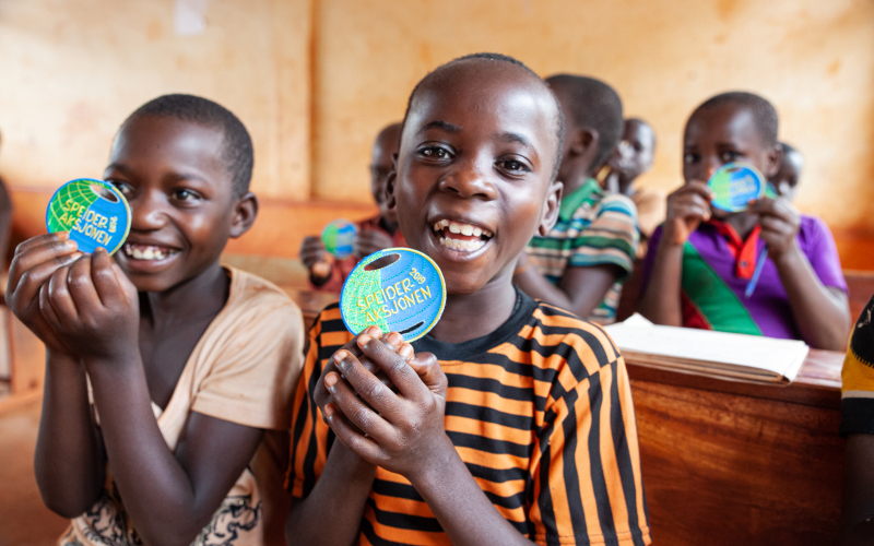 Speideraksjonen for flyktninger i Tanzania, barn på skolen