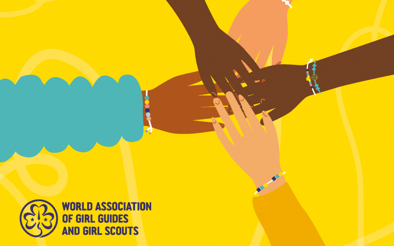 Hender som ligger oppå hverandre i ring